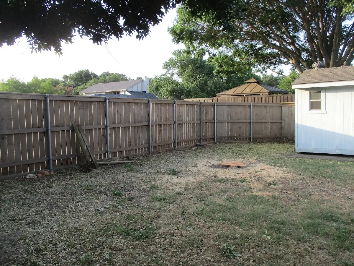 Cleared yard after professional tree removal in Keansburg
